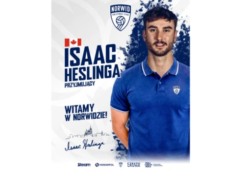Isaac Heslinga nowym przyjmującym Norwida
