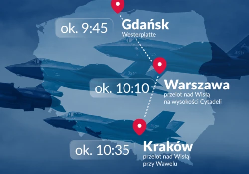 Samoloty F-35 przelecą nad Krakowem. Już wiadomo, o której godzinie będą nad Wawelem