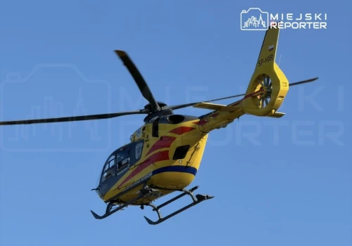 18-latek wywrócił się na elektrycznej hulajnodze. Był reanimowany. W akcji śmigłowiec LPR
