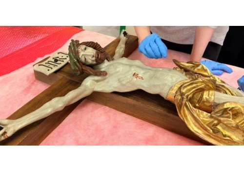 XIX-wieczny krucyfiks po latach wrócił z Niemiec do Muzeum Zamkowego w Malborku
