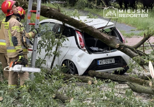 27 interwencji straży pożarnej po nocnych i porannych opadach deszczu w Warszawie