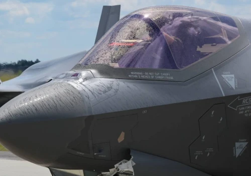 Pilot uczcił polskie F-35. Nietypowa trasa lotu