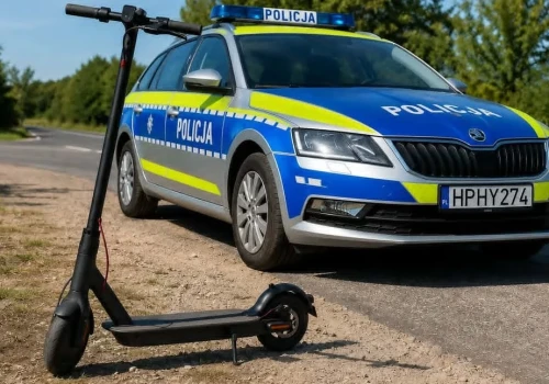 Dwoje 16-latków na hulajnogach zatrzymanych w Ciechanowie. Odpowiedzą przed sądem