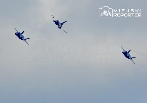 Myśliwce F-35 przeleciały nad Polską. Tak wyglądało Powitanie z Polską