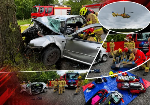 Tragiczny wypadek na DW 260. Jedna osoba poniosła śmierć