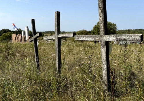 IPN: W Hucie Pieniackiej odkryto pierwszą zbiorową mogiłę