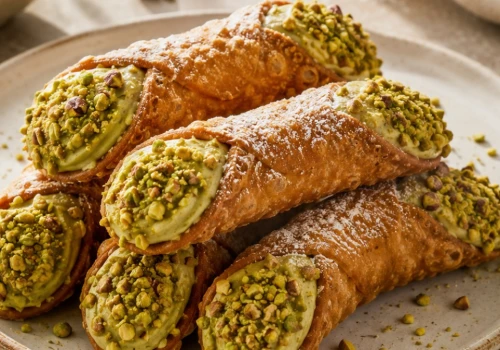 Cannoli pistacjowe jak z włoskiej cukierni od Karoliny Stolarskiej-Bigos
