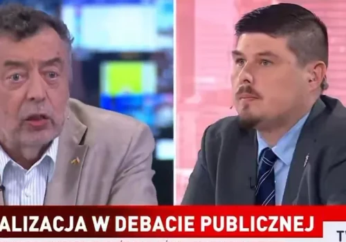 Awantura w TVP Info. Historyk: Polacy też nabijali na widły, właśnie na tym Wołyniu
