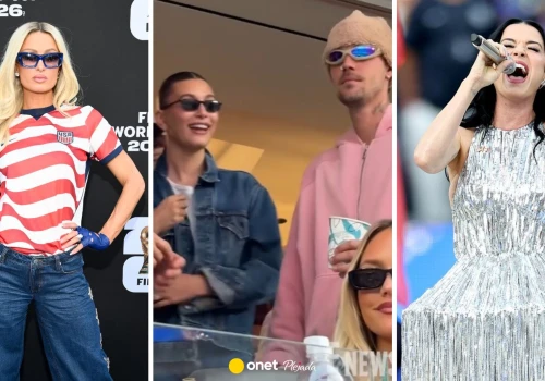 Justin Bieber zabrał żonę na trybuny. Na ściance pozowała Paris Hilton