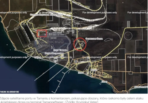 Skuteczny atak na morski terminal Tamanneftegaz w Kraju Krasnodarskim