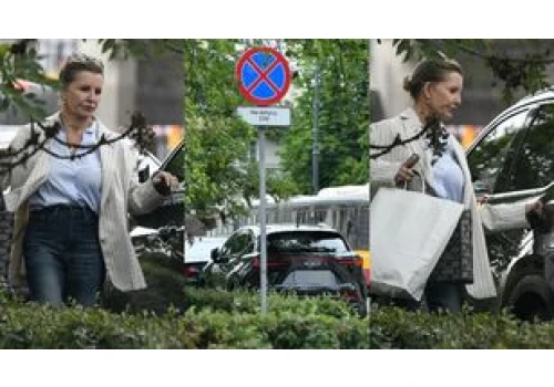 Obładowana torbami Joanna Racewicz mknie do zaparkowanego na zakazie Lexusa ZA ĆWIERĆ MILIONA ZŁOTYCH (ZDJĘCIA)