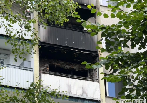 Płonący wieżowiec na Katowickiej w Raciborzu. Ewakuowano mieszkańców