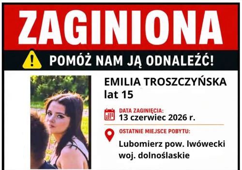 Zaginęła 15- latka. Policja zwraca się z prośbą o pomoc
