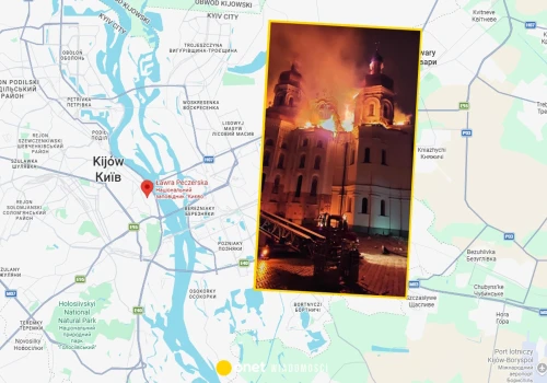 Płonie Ławra Peczerska w Kijowie. Na cerkiew spadł rosyjski dron