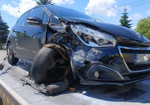 Ukrainiec kupił auto i już jest rozbite