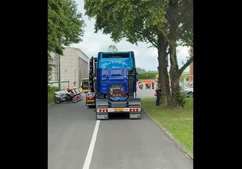 Wielka kontrola ciężarówek na wyjeździe ze zlotu – wysokie kary za modyfikacje