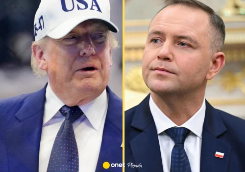 Tak Karol Nawrocki przywitał się z Donaldem Trumpem. Nietypowe warunki