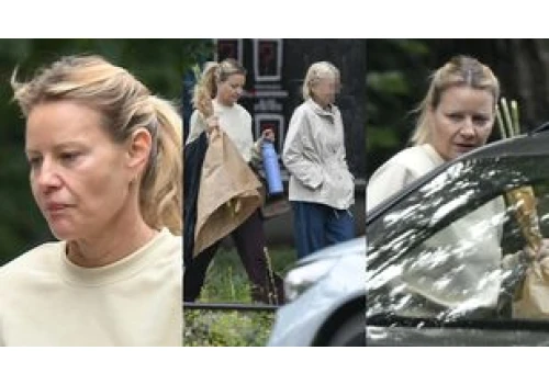 Naturalna Małgorzata Kożuchowska maszeruje z mamą do swojej fury za ponad PÓŁ MILIONA (ZDJĘCIA)