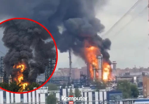 Ogromny pożar rafinerii w Moskwie. Ukraina zadał potężny cios