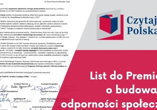 List do premiera Donalda Tuska o budowaniu odporności społecznej