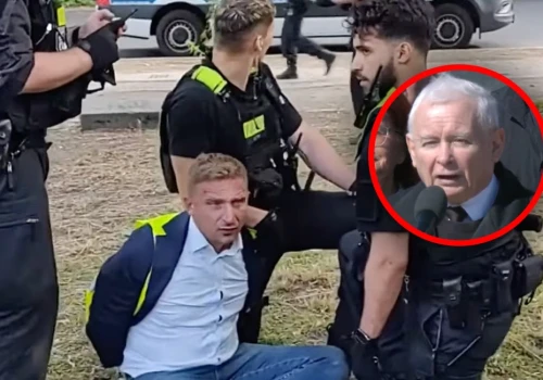 Sceny w Berlinie! Bąkiewicz skuty przez Niemców, Kaczyński grzmi w sieci. „Nóż w plecy”