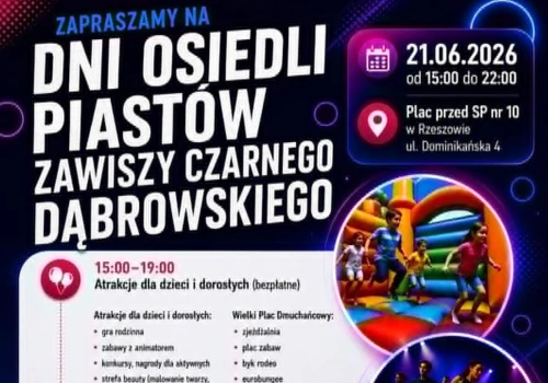Przed nami wyjątkowe święto trzech rzeszowskich osiedli. Będzie mnóstwo atrakcji dla całych rodzin!