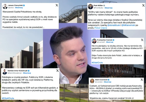 Oburzenie prywatnym szpitalem dla polityków KO