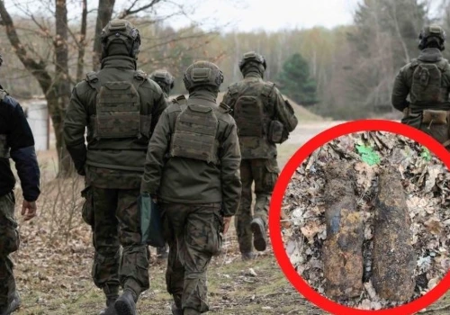 Spacerował po lesie, gdy natrafił na niewybuchy. Na miejsce wezwano saperów