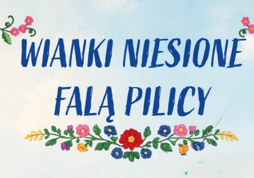 Wianki niesione falą Pilicy
