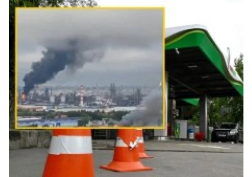 Kłęby czarnego dymu nad Moskwą. Ukraińcy uderzyli w rafinerię