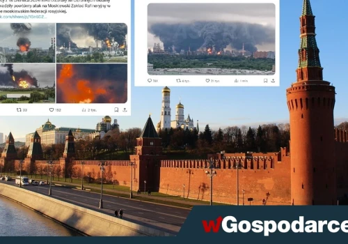 Atak ukraiński na Moskwę! Płonie rafineria 15 km od Kremla