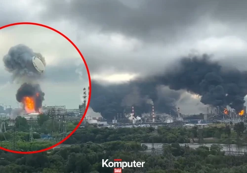 Moskwa płonie. Potężny atak Ukrainy na kluczową rafinerię