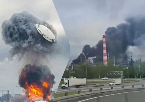 „Jeśli Ukraina spłonie, Moskwa również”. Spektakularna eksplozja nad stolicą (WIDEO)