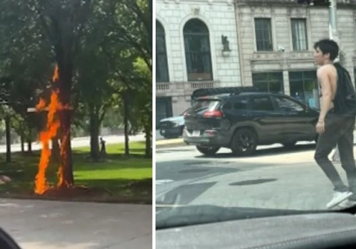 Sprawca podpalenia krzyża w Grant Park z zarzutami przestępstwa z nienawiści