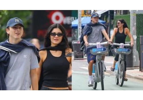 Kylie Jenner przesiadła się z jachtu na rower miejski i wraz z Timothée Chalametem przemierzała ulice Nowego Jorku (FOTO)