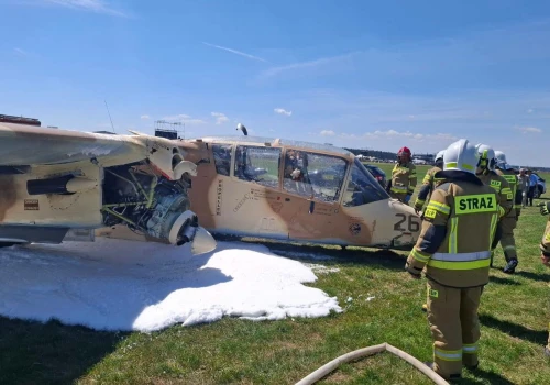 Chwile grozy na lotnisku. Pilot posadził samolot bez wysuniętego podwozia