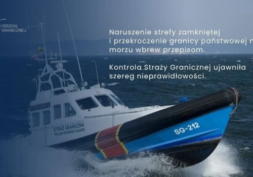 Jacht naruszył strefę zamkniętą. MOSG skontrolował załogę