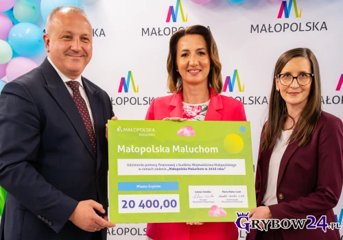 Miasto Grybów z promesą w ramach programu „Małopolska Maluchom”