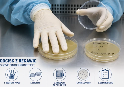 Odcisk z rękawic – kluczowy element monitoringu receptury jałowej