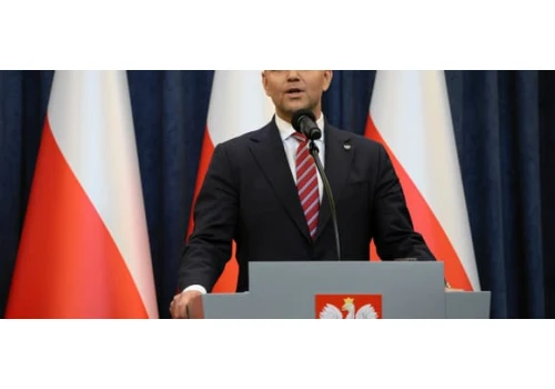 Karol Nawrocki odebrał medal Wołodymyrowi Zełenskiemu
