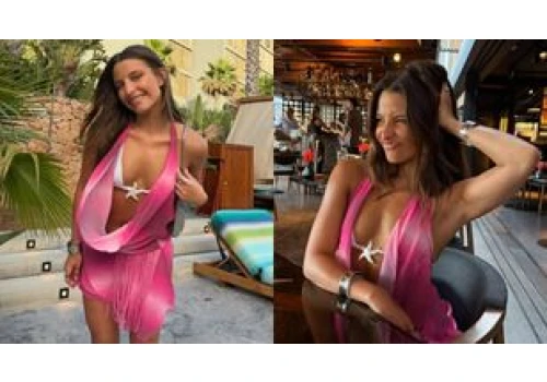 Frywolna Julia Wieniawa kokietuje na wakacjach na Ibizie. 
