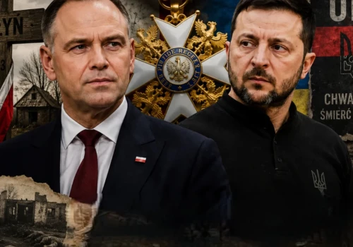 Karol Nawrocki odebrał Zełenskiemu Order Orła Białego