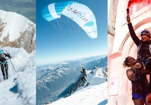 Nowy format rekordu na Mont Blanc. Iris Pessey wbiega na szczyt i zlatuje na paralotni w 5:34