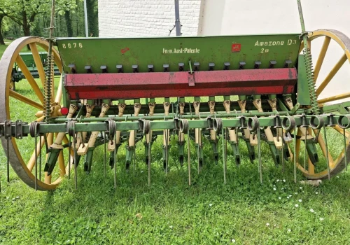 Ten siewnik Amazone ma prawie 70 lat. Nadal pracuje
