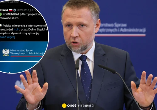 Służby w gotowości. MSWiA wydało komunikat w związku z sytuacją pogodową w Polsce