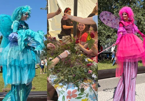Piknik Świętojański. Szczudlarze, wyplatanie wianków i stragany Kół Gospodyń Wiejskich. Zobacz, co się działo