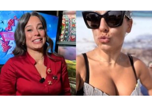 Anna Mucha eksponuje piersi w rozpiętej koszuli i walczy z upałem : 