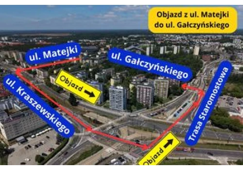 Rusza remont ul. Gałczyńskiego w Toruniu. Kierowców czeka kilka miesięcy utrudnień