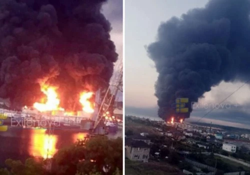 Na Krymie płonie terminal naftowy, wstrzymano sprzedaż paliwa