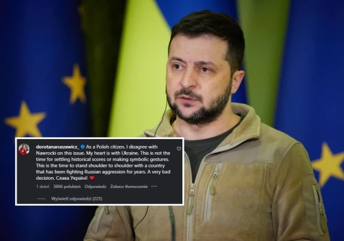 Aktorka skomentowała wpis Zełeńskiego. „Jako obywatelka Polski…”